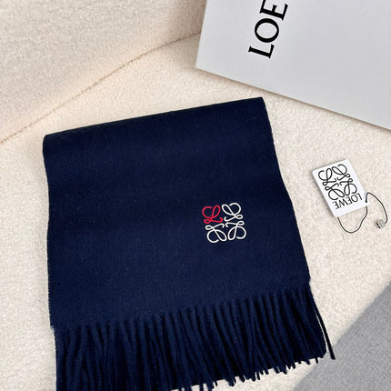 SCARF 180 CM IN NAVY BLUE CASHMERE 353155