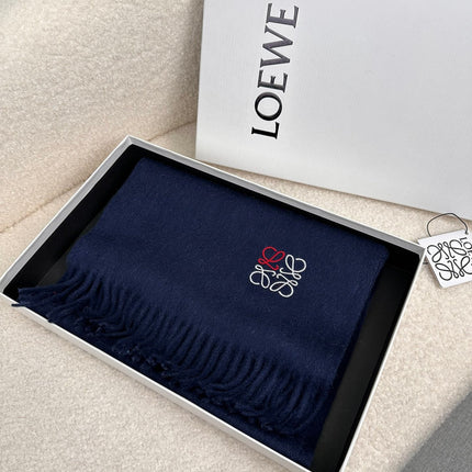 SCARF 180 CM IN NAVY BLUE CASHMERE 353155