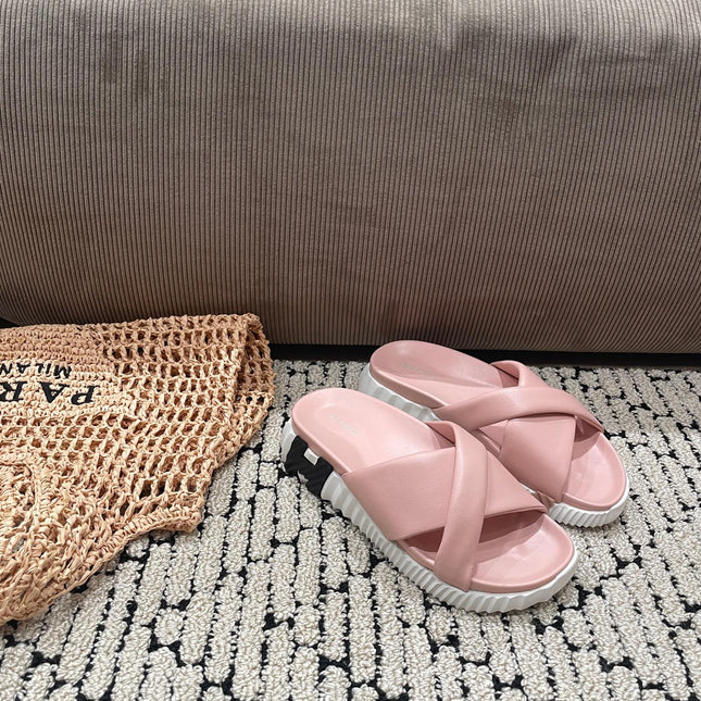 INFRA SANDAL LIGHT PINK CALFSKIN