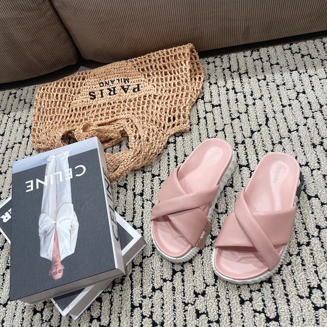 INFRA SANDAL LIGHT PINK CALFSKIN