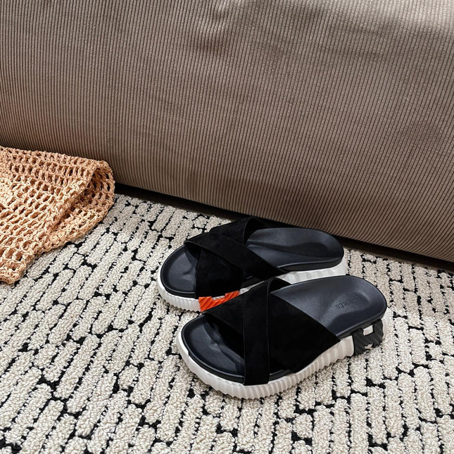 INFRA SANDAL BLACK SUEDE