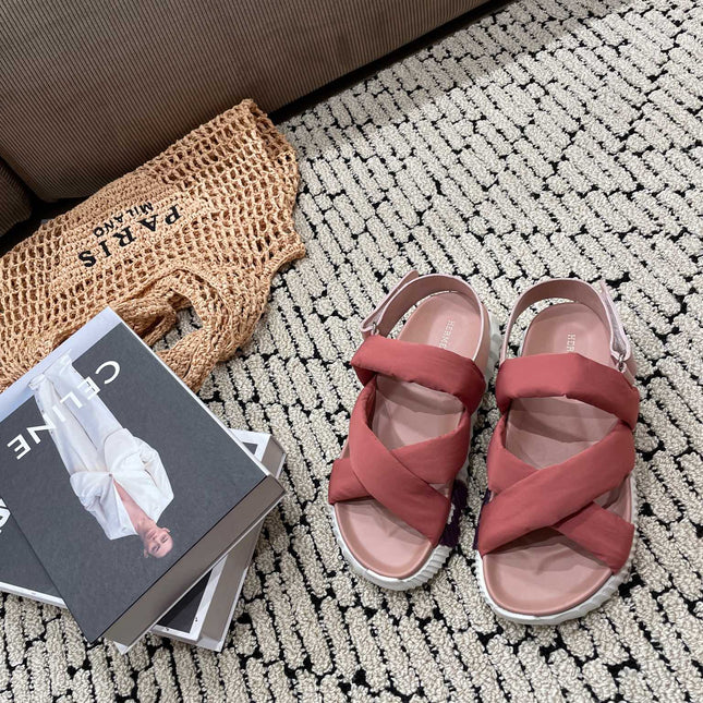 ELECTRIC SANDAL ROUGE CALFSKIN