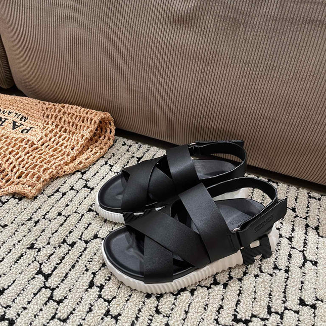 ELECTRIC SANDAL BLACK CALFSKIN