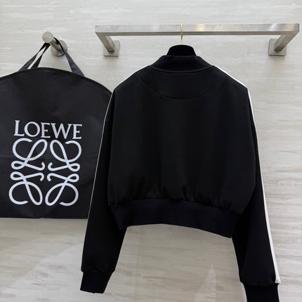 Loewe 25 Logo Jersey Track Jacket Black Cotton