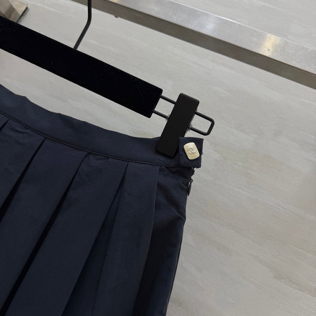 CC Bowknot Skirt Black Cotton