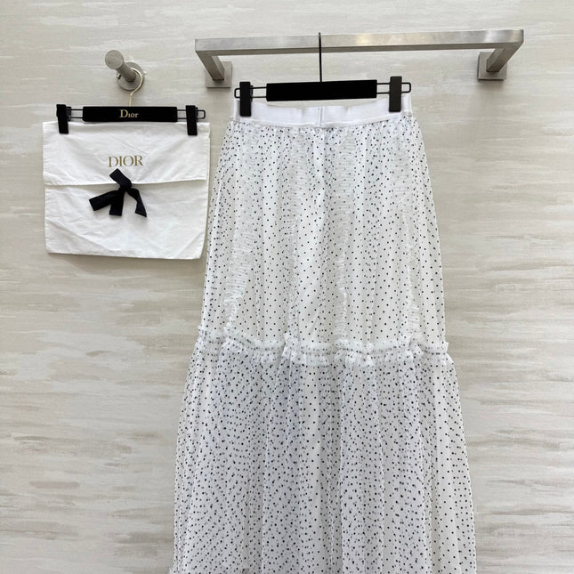 DIOR 25S LONG TULLE SKIRT STYLE 026