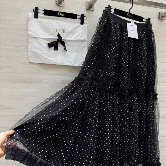 DIOR 25S LONG TULLE SKIRT STYLE 027