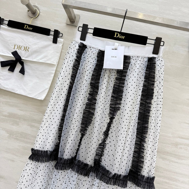 DIOR 25S LONG TULLE SKIRT STYLE 028