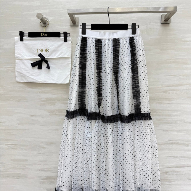 DIOR 25S LONG TULLE SKIRT STYLE 028