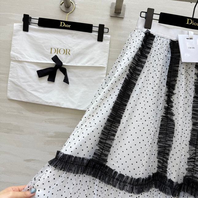 DIOR 25S LONG TULLE SKIRT STYLE 028