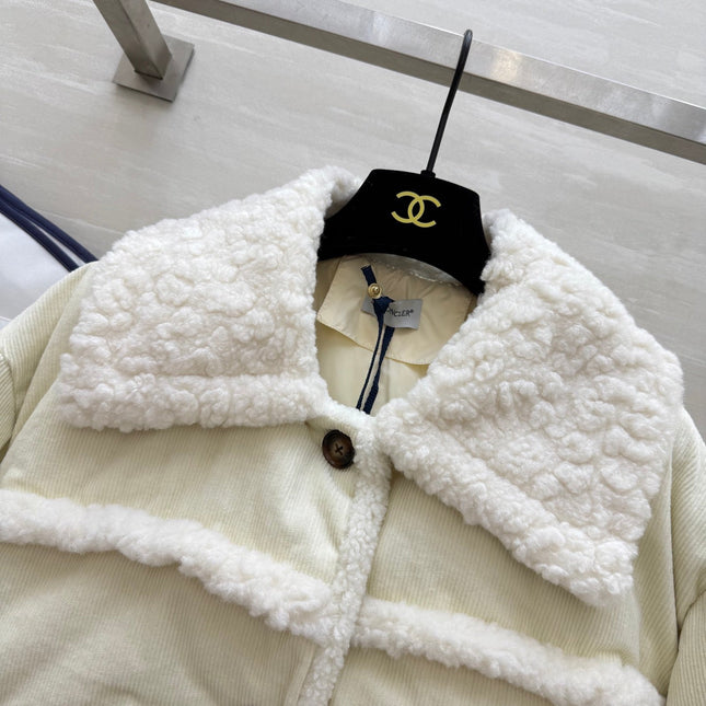 MONCLER 25S VELVET FUR JACKET 306106