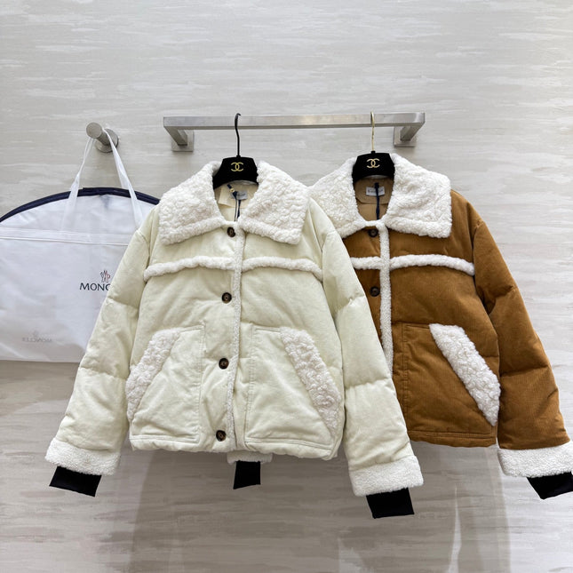 MONCLER 25S VELVET FUR JACKET 306104