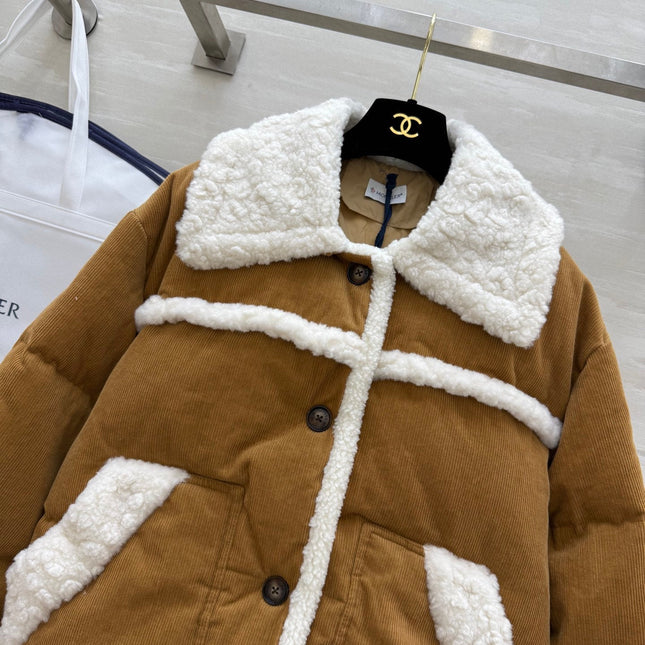 MONCLER 25S VELVET FUR JACKET 306104