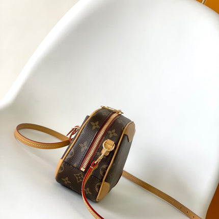 DEAUVILLIE MINI 22 MONOGRAM CANVAS BROWN