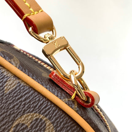 DEAUVILLIE MINI 22 MONOGRAM CANVAS BROWN