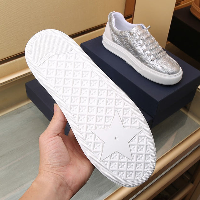 CD STYLISH SNEAKER SILVER CALFSKIN