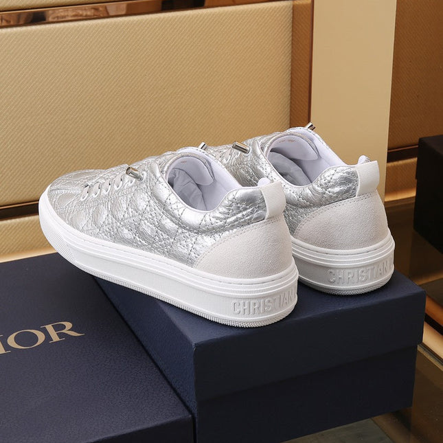 CD STYLISH SNEAKER SILVER CALFSKIN
