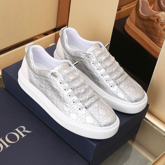 CD STYLISH SNEAKER SILVER CALFSKIN