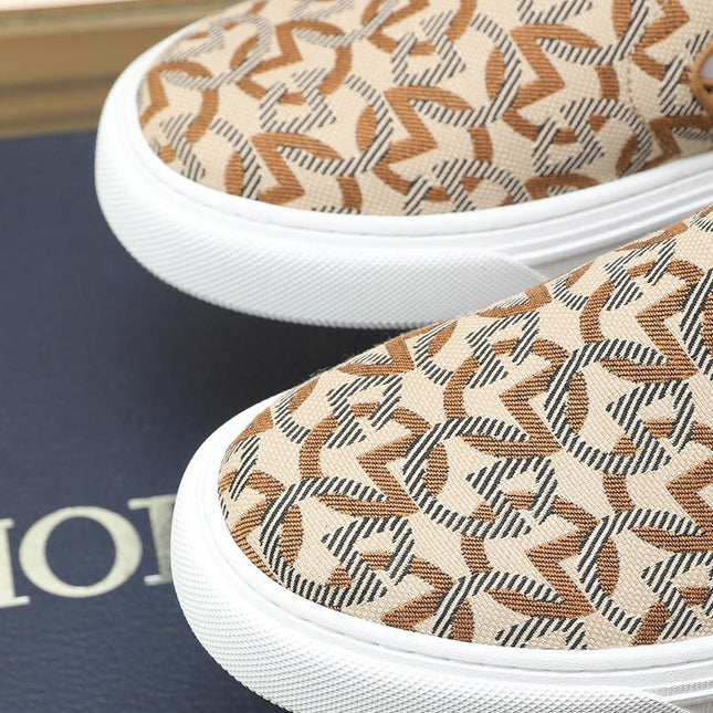 CD SOLAR SLIP-ON BEIGE MIX BROWN FABRIC
