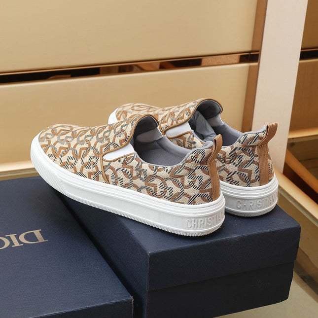 CD SOLAR SLIP-ON BEIGE MIX BROWN FABRIC
