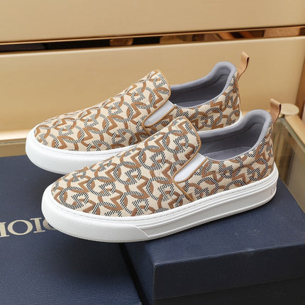 CD SOLAR SLIP-ON BEIGE MIX BROWN FABRIC