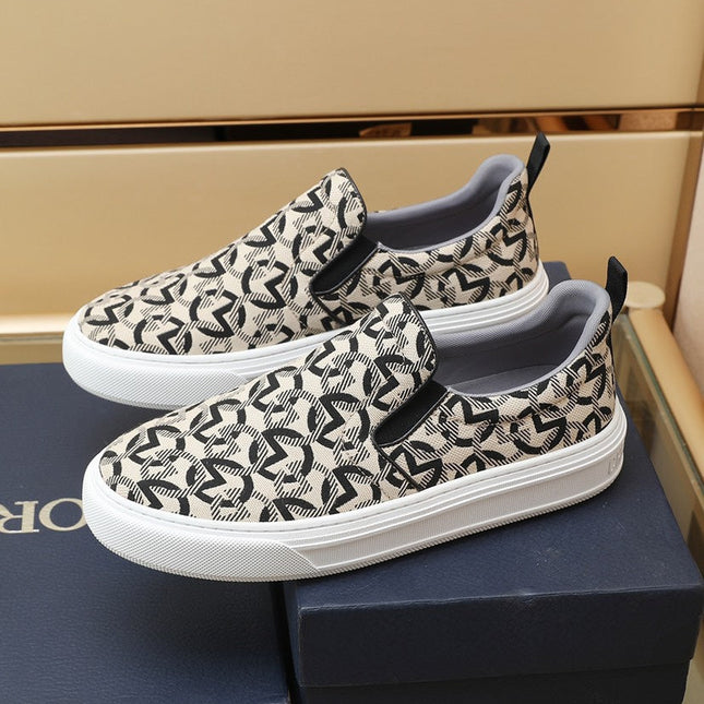 CD SOLAR SLIP-ON CREAM MIX BLACK FABRIC