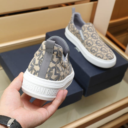 CD SOLAR SLIP-ON BEIGE MIX GRAY FABRIC