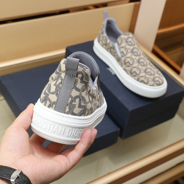 CD SOLAR SLIP-ON BEIGE MIX GRAY FABRIC