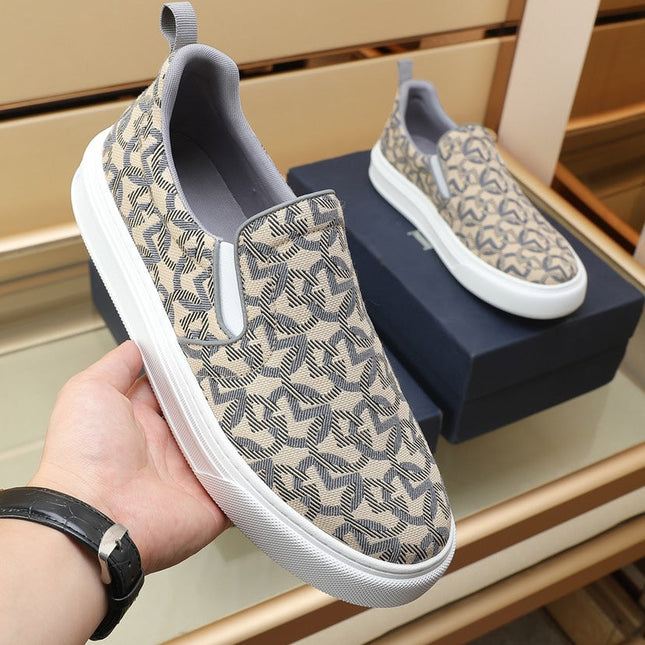 CD SOLAR SLIP-ON BEIGE MIX GRAY FABRIC