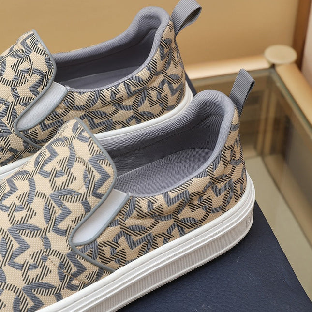 CD SOLAR SLIP-ON BEIGE MIX GRAY FABRIC