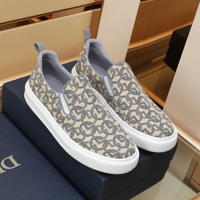 CD SOLAR SLIP-ON BEIGE MIX GRAY FABRIC