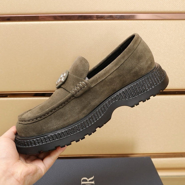 CD EXPLORER ICON LOAFER OLIVE SUEDE