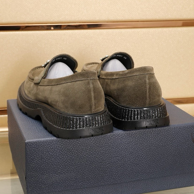 CD EXPLORER ICON LOAFER OLIVE SUEDE