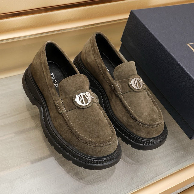CD EXPLORER ICON LOAFER OLIVE SUEDE