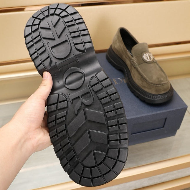 CD EXPLORER ICON LOAFER OLIVE SUEDE