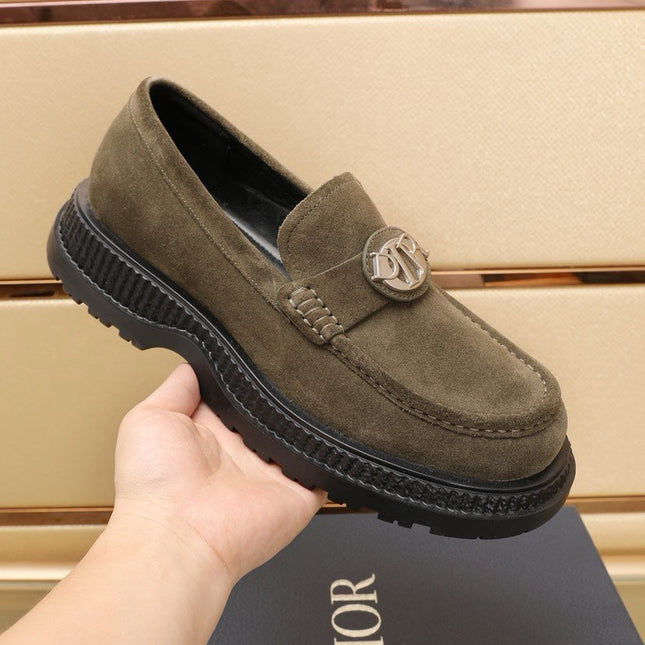 CD EXPLORER ICON LOAFER OLIVE SUEDE