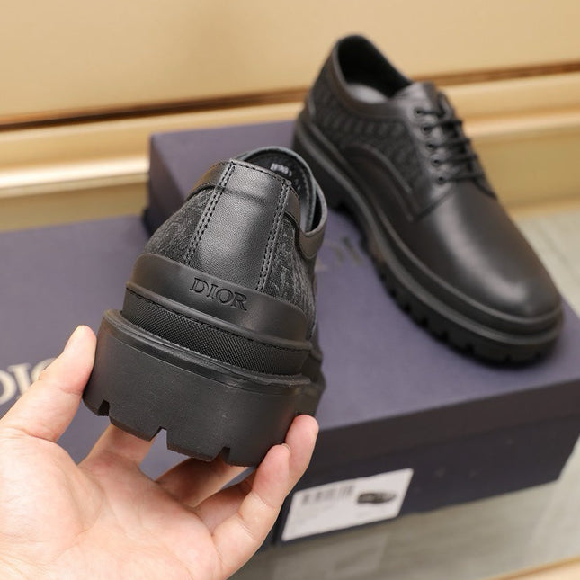 CD EXPLORER DERBY SHOE BLACK CALFSKIN