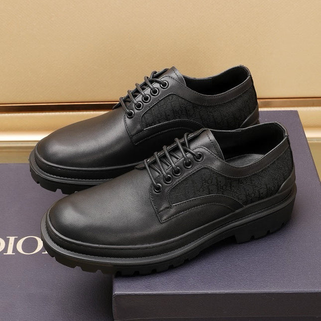 CD EXPLORER DERBY SHOE BLACK CALFSKIN