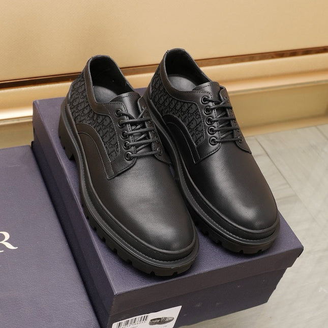 CD EXPLORER DERBY SHOE BLACK CALFSKIN