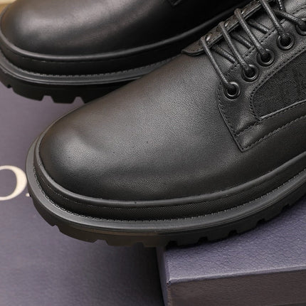 CD EXPLORER DERBY SHOE BLACK CALFSKIN