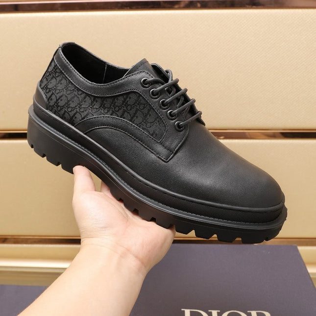 CD EXPLORER DERBY SHOE BLACK CALFSKIN