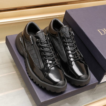 CD COMBAT DERBY SHOE BLACK POLISHED CALFSKIN