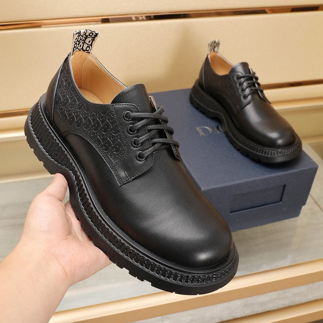 CD EXPLORER DERBY SHOE BLACK CALFSKIN