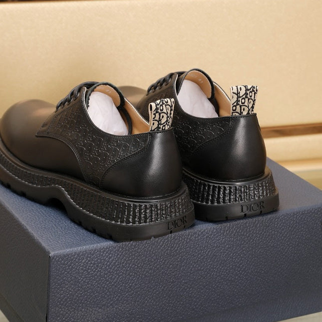 CD EXPLORER DERBY SHOE BLACK CALFSKIN