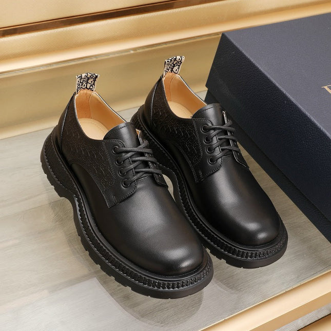CD EXPLORER DERBY SHOE BLACK CALFSKIN