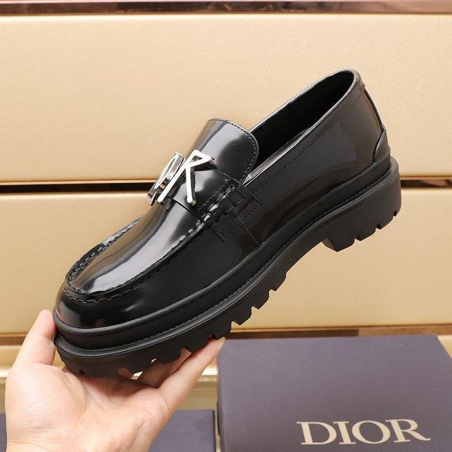 CD EXPLORER LOAFER BLACK POLISHED CALFSKIN