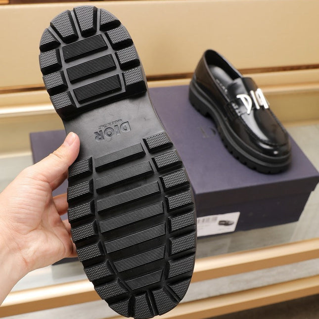 CD EXPLORER LOAFER BLACK POLISHED CALFSKIN