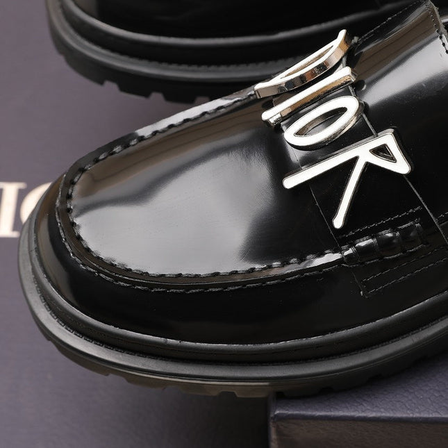 CD EXPLORER LOAFER BLACK POLISHED CALFSKIN
