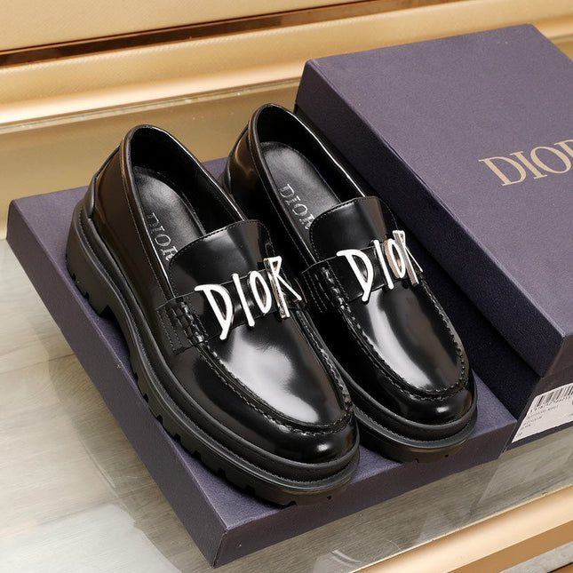 CD EXPLORER LOAFER BLACK POLISHED CALFSKIN