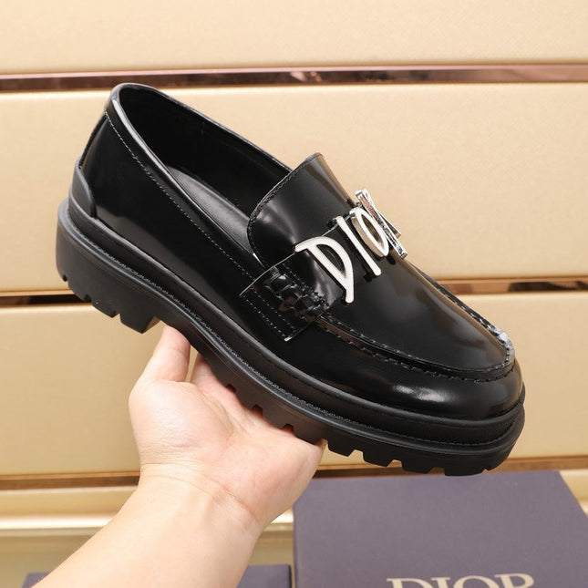 CD EXPLORER LOAFER BLACK POLISHED CALFSKIN